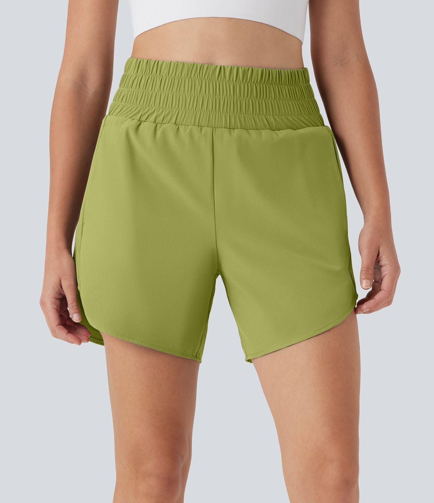 Short de course 2-en-1 Breezeful™ taille haute, poches multiples, ourlet arrondi, séchage rapide 12,5 cm - Longueur prolongée