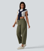 Pantalon barrel DayStretch taille haute avec poches