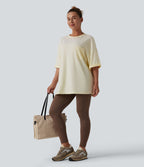 T-shirt décontracté col rond avec poche