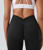 Legging de yoga gainant galbant taille haute avec fronces et poches Halara UltraSculpt™