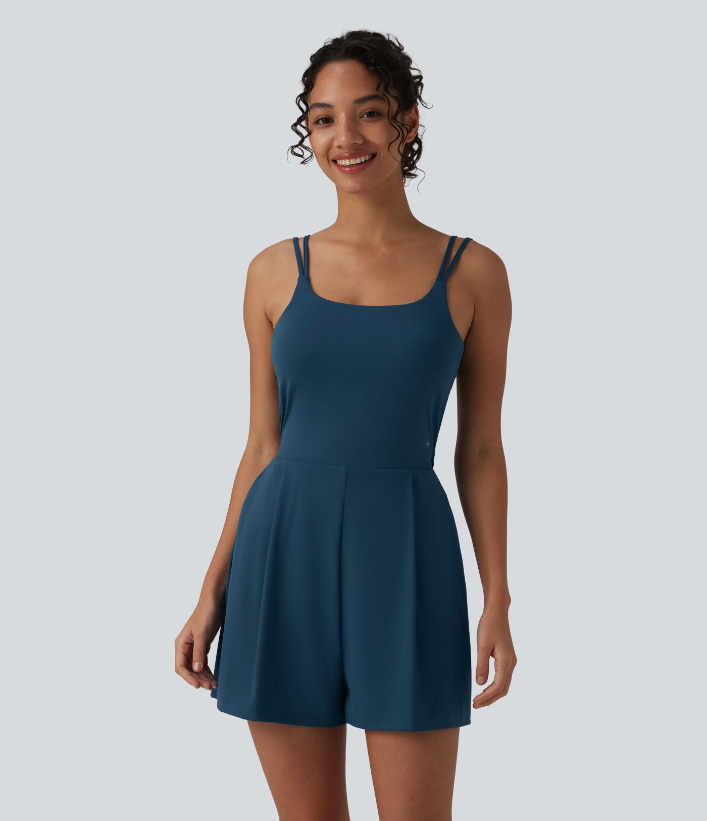 Combinaison de yoga SoftlyZero™ Airy 2-en-1 effet frais InstantCool à doubles bretelles avec brassière intégrée et poches, accès facile Easy Peasy