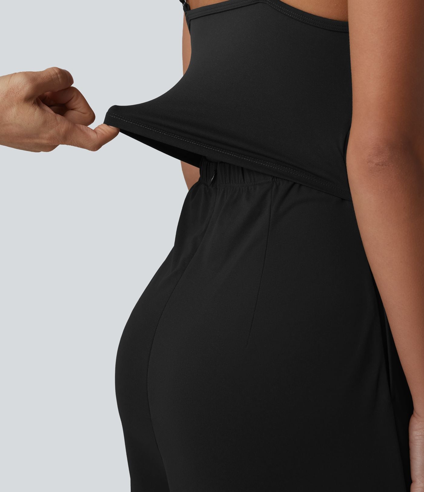 Combinaison décontractée à col en V avec soutien-gorge intégré et poches - Easy Peasy