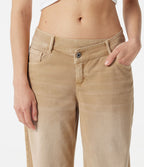 Jean large Halara Flex™ taille basse asymétrique à délavage coloré avec poches