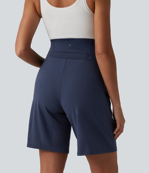 Bermuda de yoga maternité SoftlyZero™ Airy taille très haute effet frais InstantCool avec poches