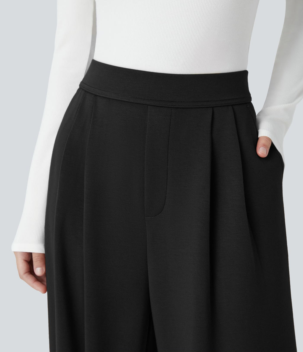 Pantalon de travail Halara Flex™ ample taille haute avec poches