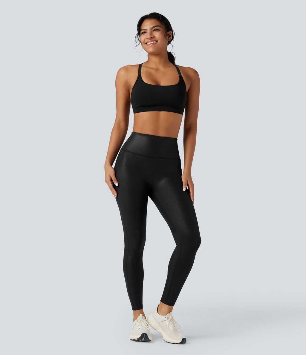 Legging 7/8 de yoga gainant taille haute avec poches Halara UltraSculpt™