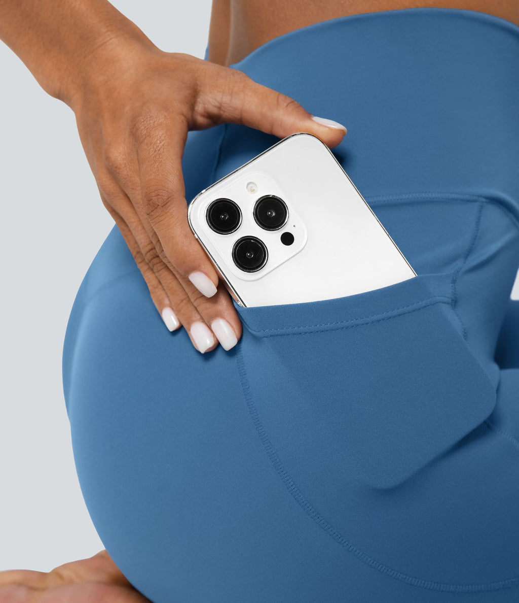 Softlyzero™ Legging Unis Poches Croisées
