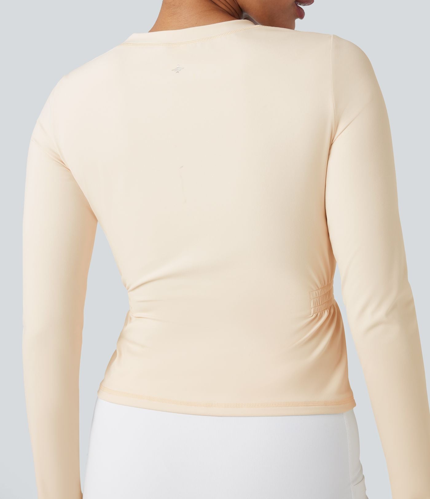 Haut de sport yoga SoftlyZero™ Plush manches longues froncé