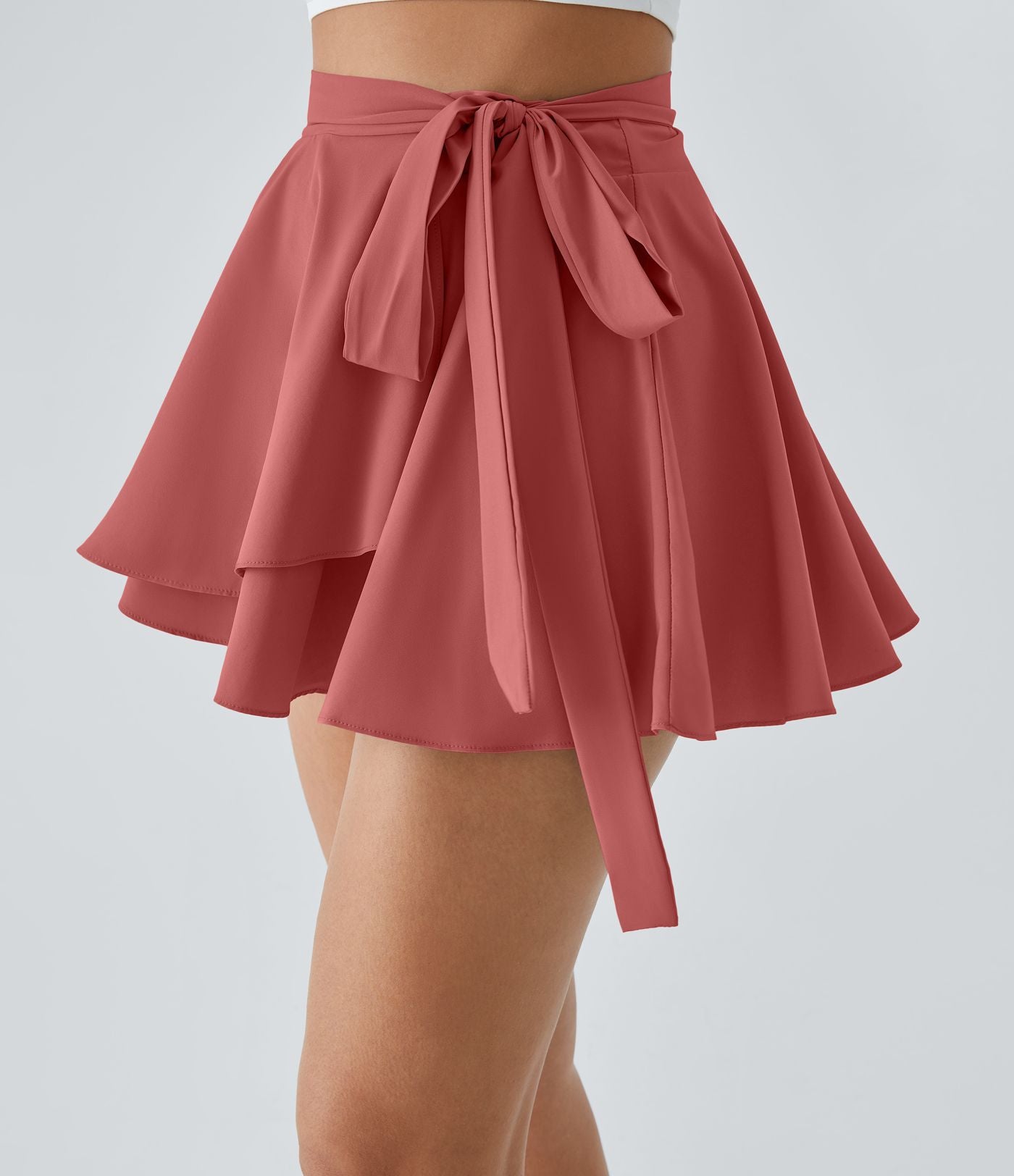 Breezeful™ Jupe Évasée Casual Taille Haute 2 en 1 Poche Latérale Séchage Rapide