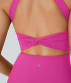 Robe de sport dos nu torsadée A-C