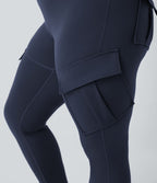 Legging yoga grande taille ajusté cargo 7/8 taille haute DayStretch avec poches