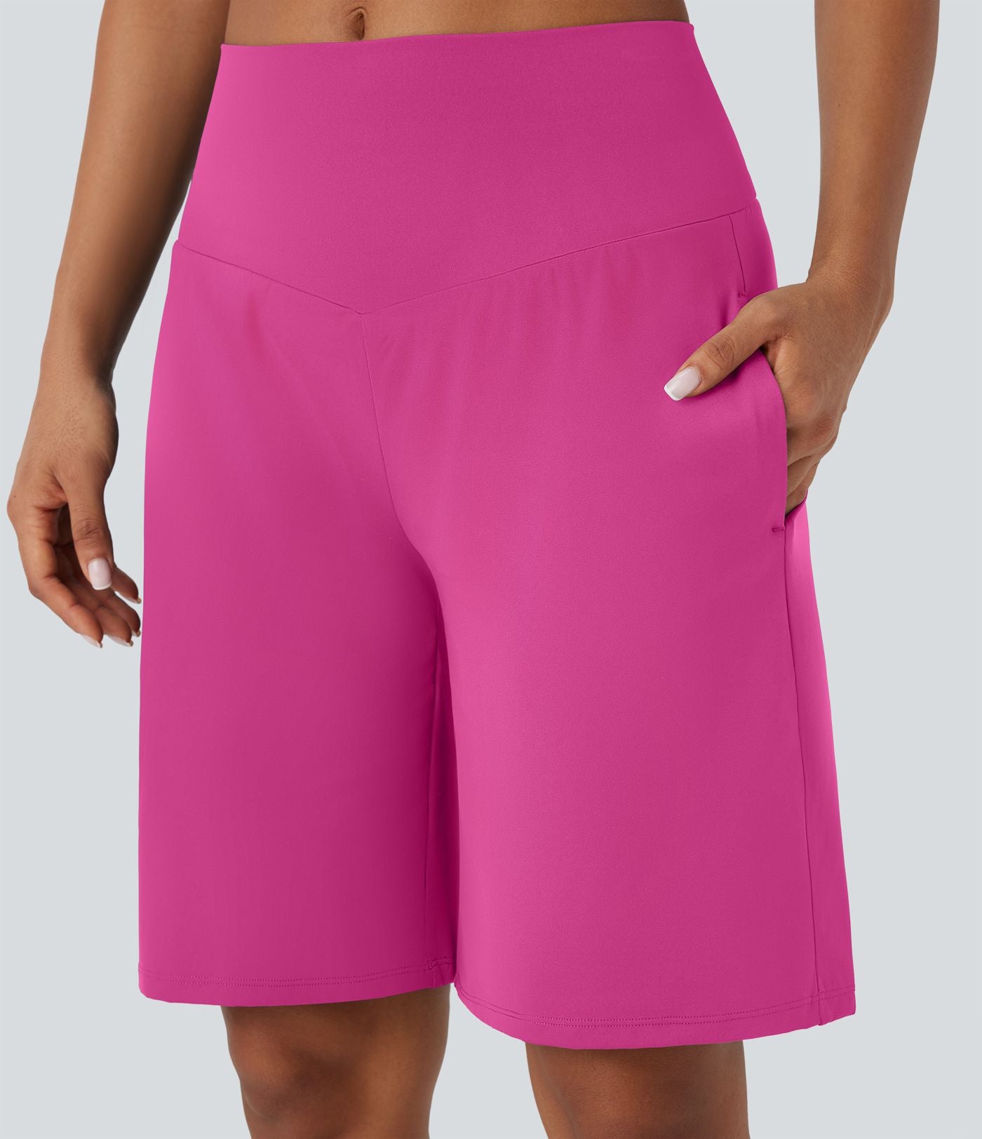 Bermuda SoftlyZero™ Airy de yoga taille haute avec poches multiples et effet frais InstantCool