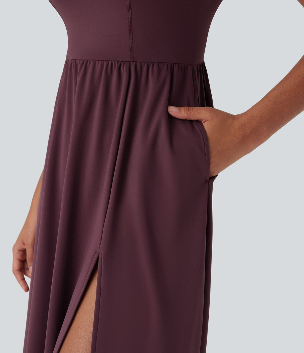 Robe décontractée mi-longue SoftlyZero™ Airy avec coques et effet frais InstantCool avec poches, bonnets E-G