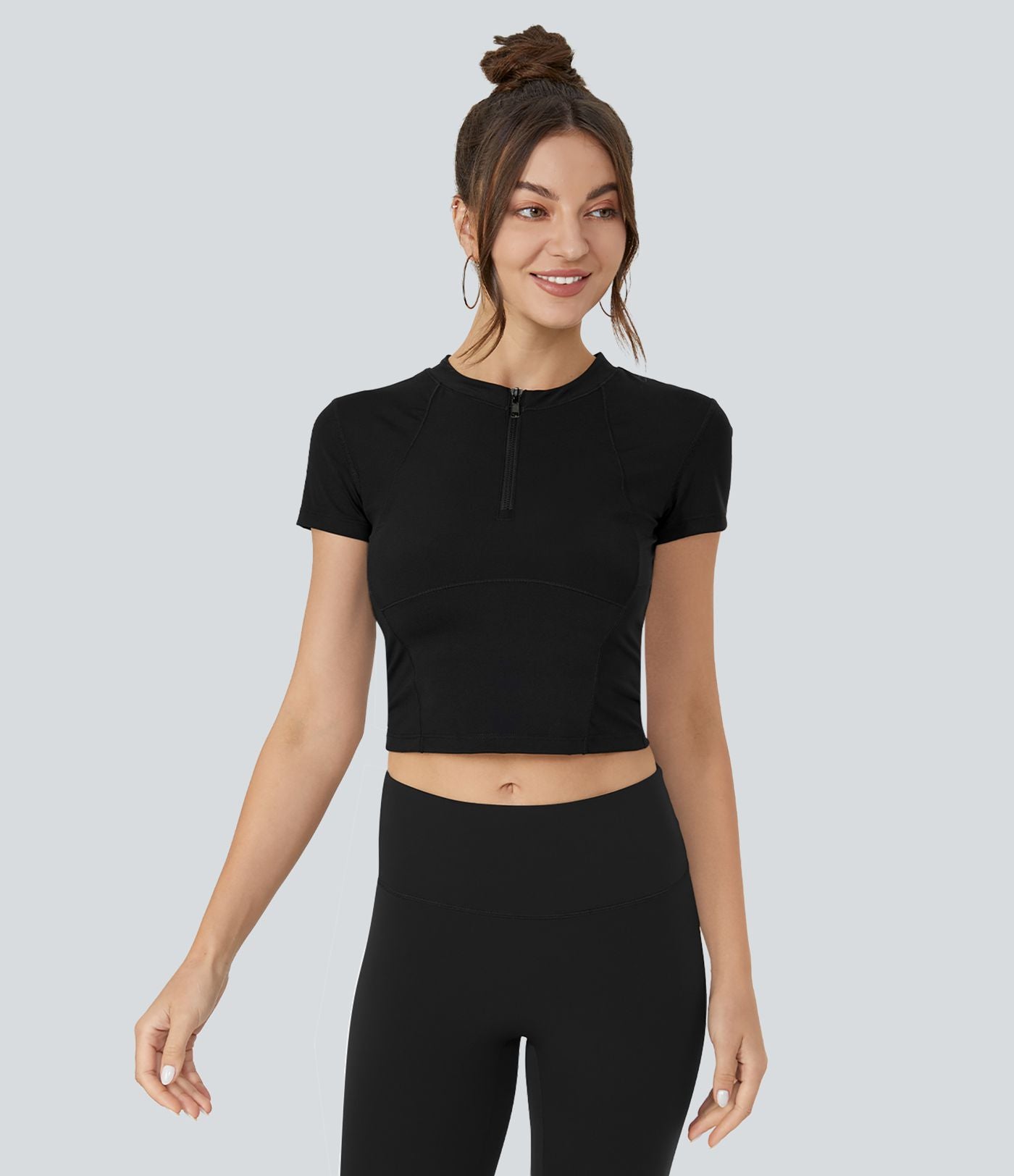 Haut de sport golf SoftlyZero™ Airy à manches courtes à demi-zip et effet frais InstantCool