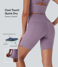 Pantalon large fluide décontracté gainant taille haute avec poches