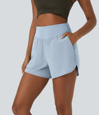 Breezeful™ Shorts 10cm Casual à Séchage Rapide Taille Haute et Poche Latérale