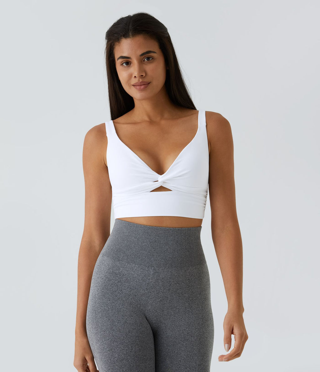 Brassière yoga SoftlyZero™ Airy maintien léger découpes effet frais InstantCool, bonnets A-D, protection solaire UPF50+