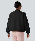 Sweat-shirt oversize manches longues avec poches