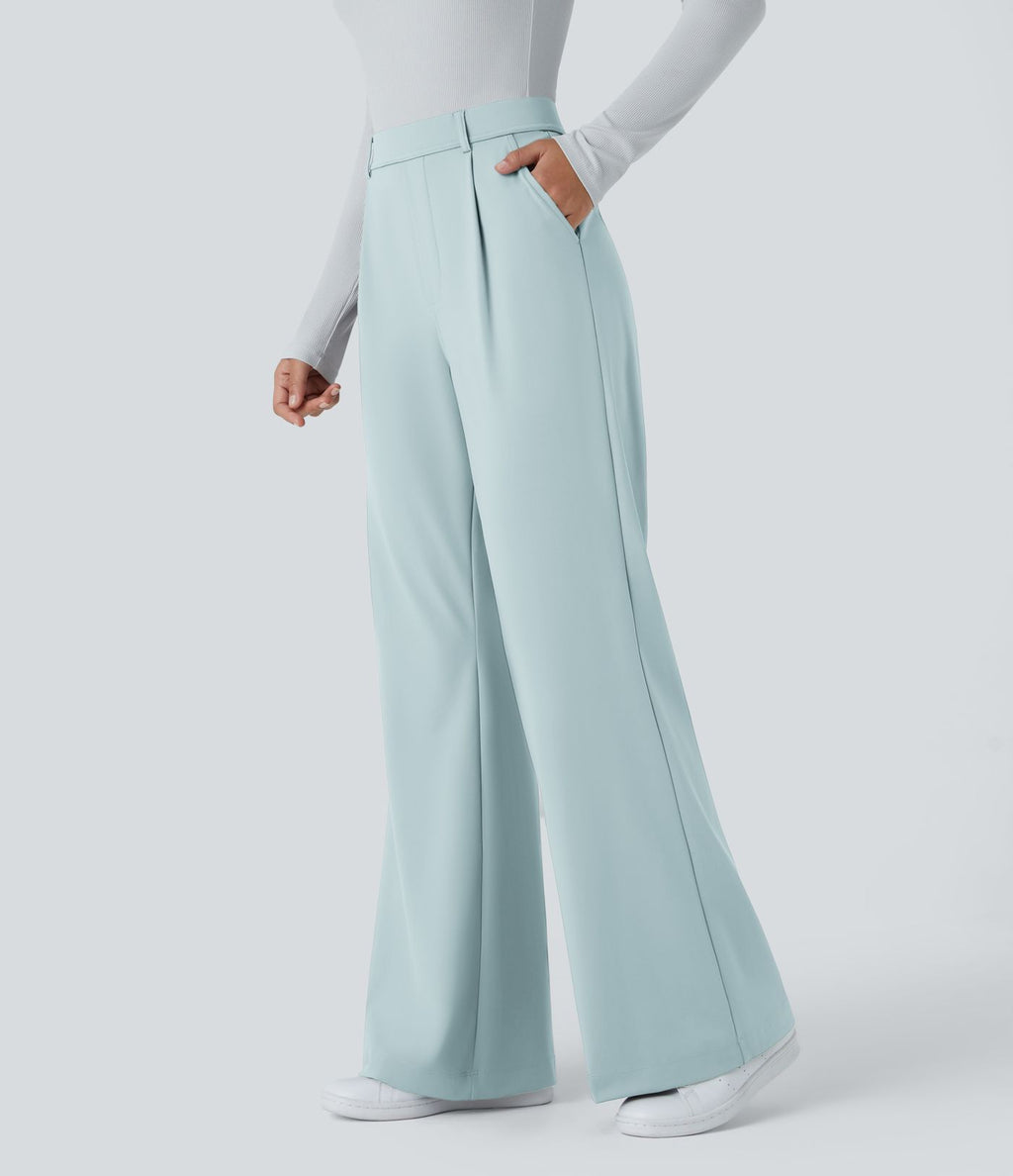 Pantalon tailleur évasé taille haute Halara Flex™ DayStretch avec poches