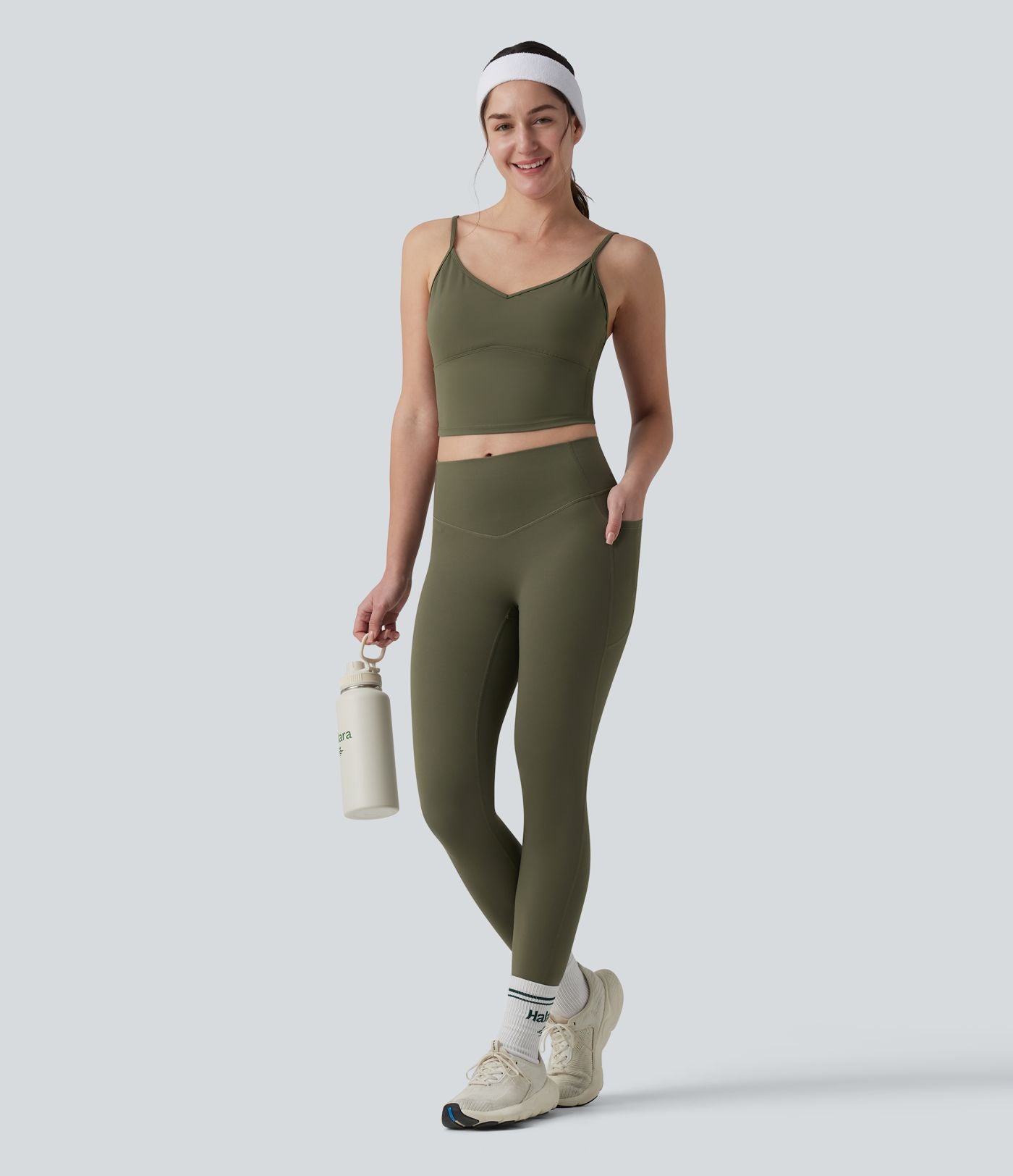 Brassière de sport SoftlyZero™ Plush maintien léger bretelles croisées dos nu