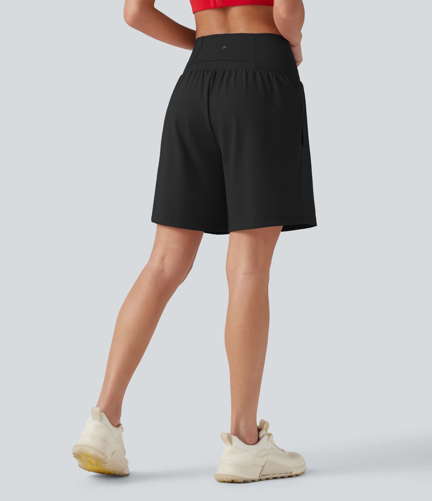 Short de yoga SoftlyZero™ Airy 2-en-1, taille haute, croisé, à effet frais InstantCool, 17,5 cm, avec poches