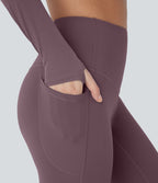 Legging de sport taille haute gainant et thermique Softlyzero™ avec poches