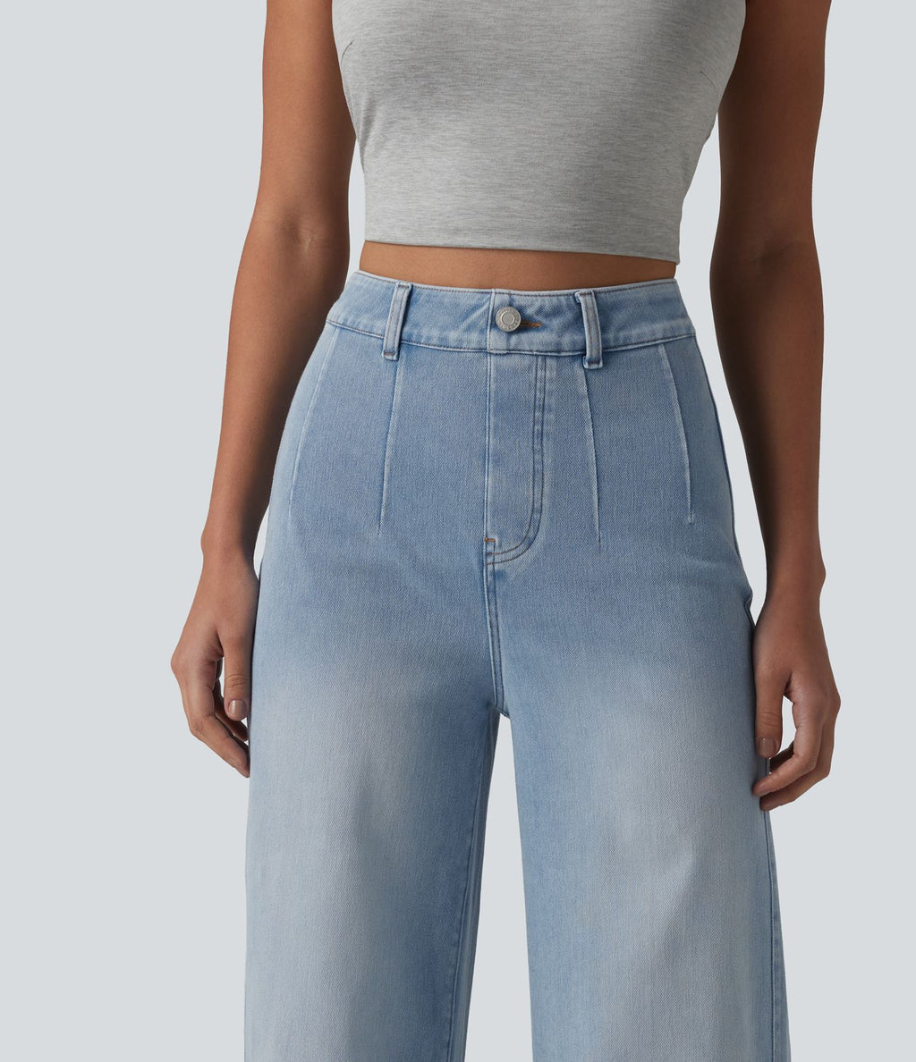Halara Flex™ Jean large décontracté taille haute gainant avec poches