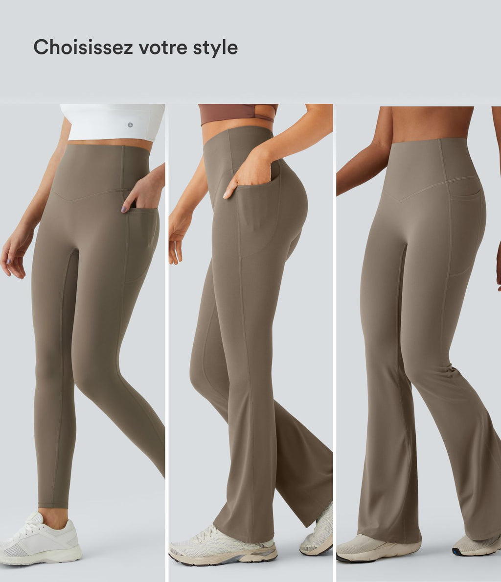 Halara UltraSculpt™ Legging de yoga évasé gainant taille haute avec poches