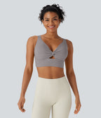 Brassière yoga SoftlyZero™ Airy maintien léger découpes effet frais InstantCool, bonnets E-G