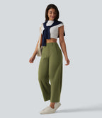 Pantalon barrel DayStretch taille haute avec poches