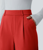 Pantalon tailleur évasé taille haute Halara Flex™ DayStretch avec poches