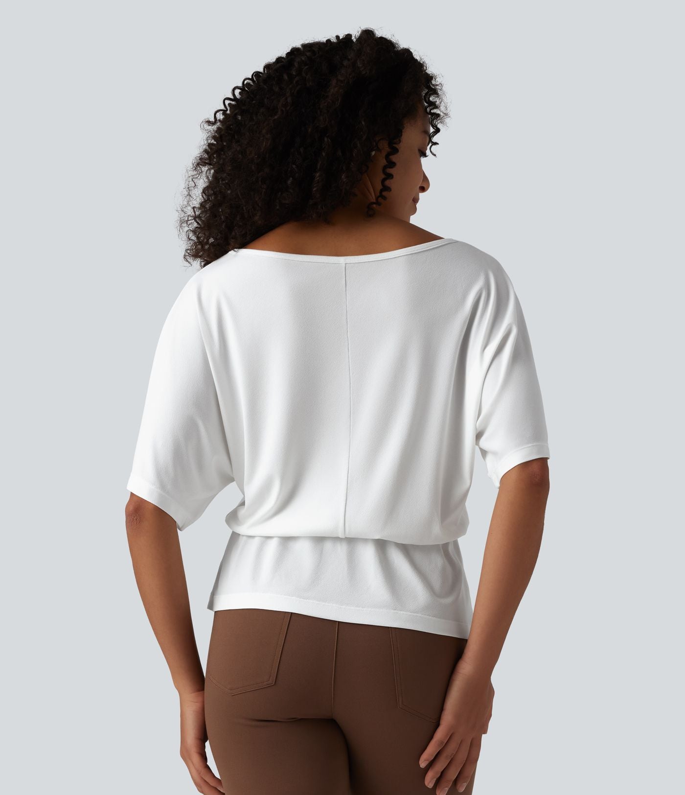 T-shirt de travail col bateau demi-manches