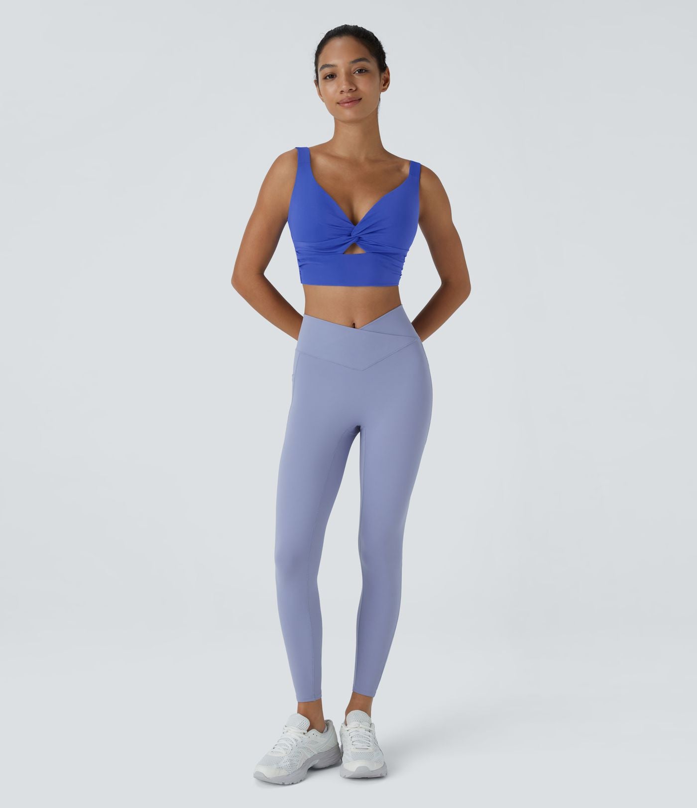 Brassière yoga SoftlyZero™ Airy maintien léger découpes effet frais InstantCool, bonnets A-D, protection solaire UPF50+