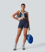 Halara UltraSculpt™ Cycliste de yoga taille haute froncé 12,5 cm