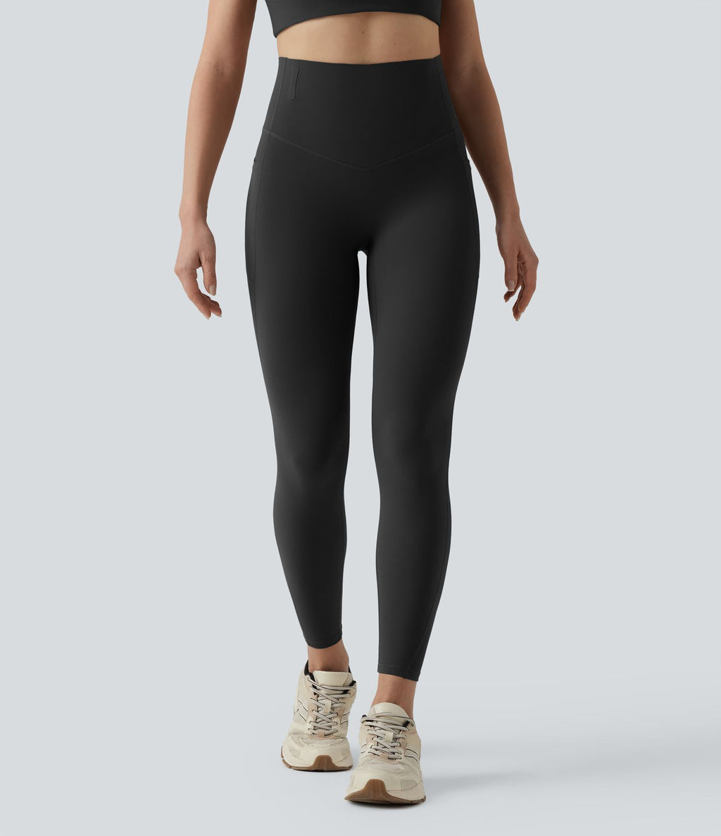 Legging 7/8 de yoga taille haute gainant sculptant anti-roulottage Halara UltraSculpt™ avec poches