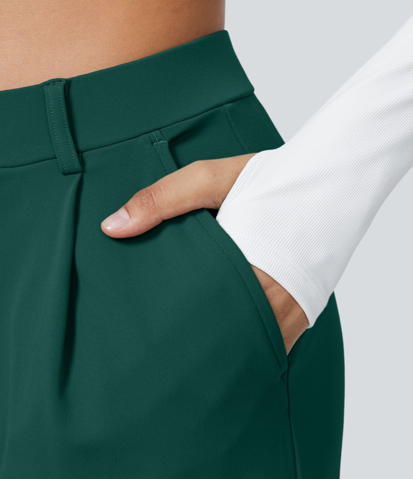 Pantalon tailleur Halara Flex™ DayStretch coupe droite taille haute avec poches