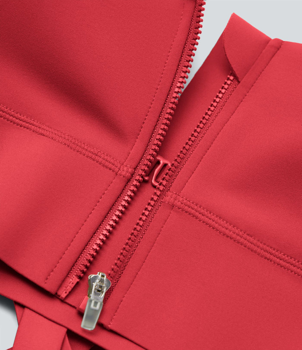 Brassière de sport course SpeedWave™ soutien intermédiaire push-up zip boucle réglable séchage rapide bonnets A-C