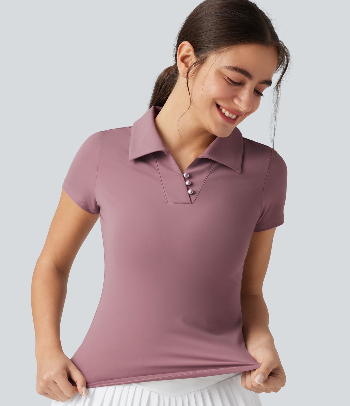 Haut de sport golf manches courtes effet frais InstantCool séchage rapide, protection solaire UPF50+