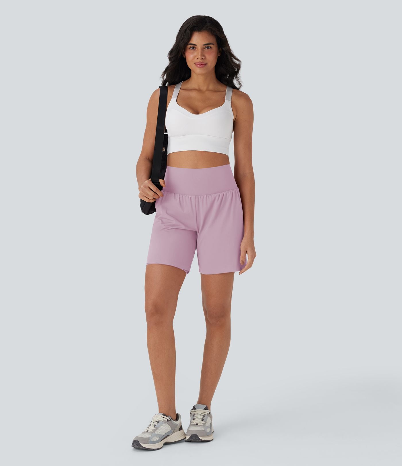 Short de yoga SoftlyZero™ Airy 2-en-1 taille très haute avec poches et effet frais InstantCool 17,5 cm