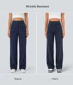 Pantalon taille haute coupe droite DayStretch avec poches