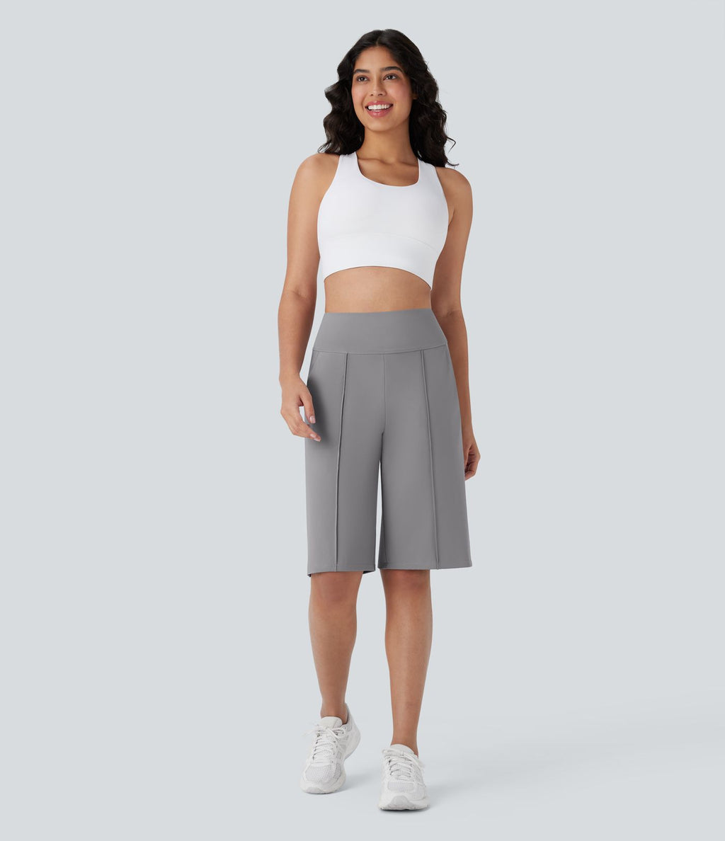 Short bermuda d'entraînement SoftlyZero™ Airy, jambe droite, taille haute avec poches latérales, à effet frais InstantCool, protection solaire UPF50+