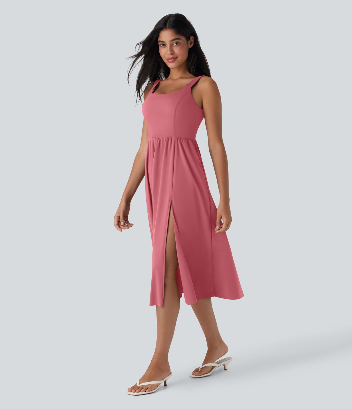 Robe décontractée mi-longue SoftlyZero™ Airy avec coques et effet frais InstantCool avec poches, bonnets E-G