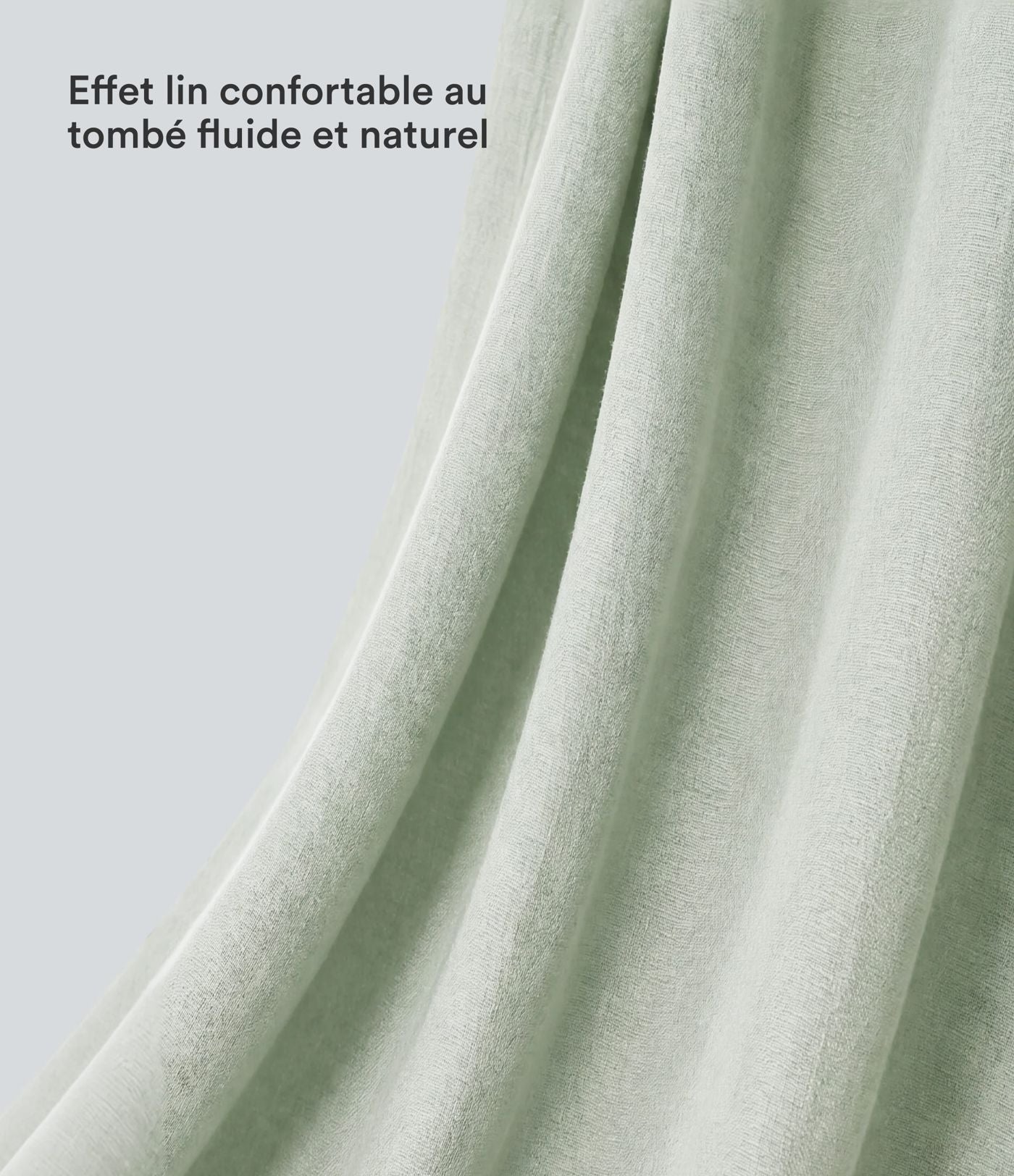 Pantalon décontracté grande taille large fluide taille haute effet lin avec cordon de serrage et poches