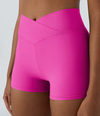 Softlyzero™ Short 7,5cm Biker Taille Haute Croisé Uni