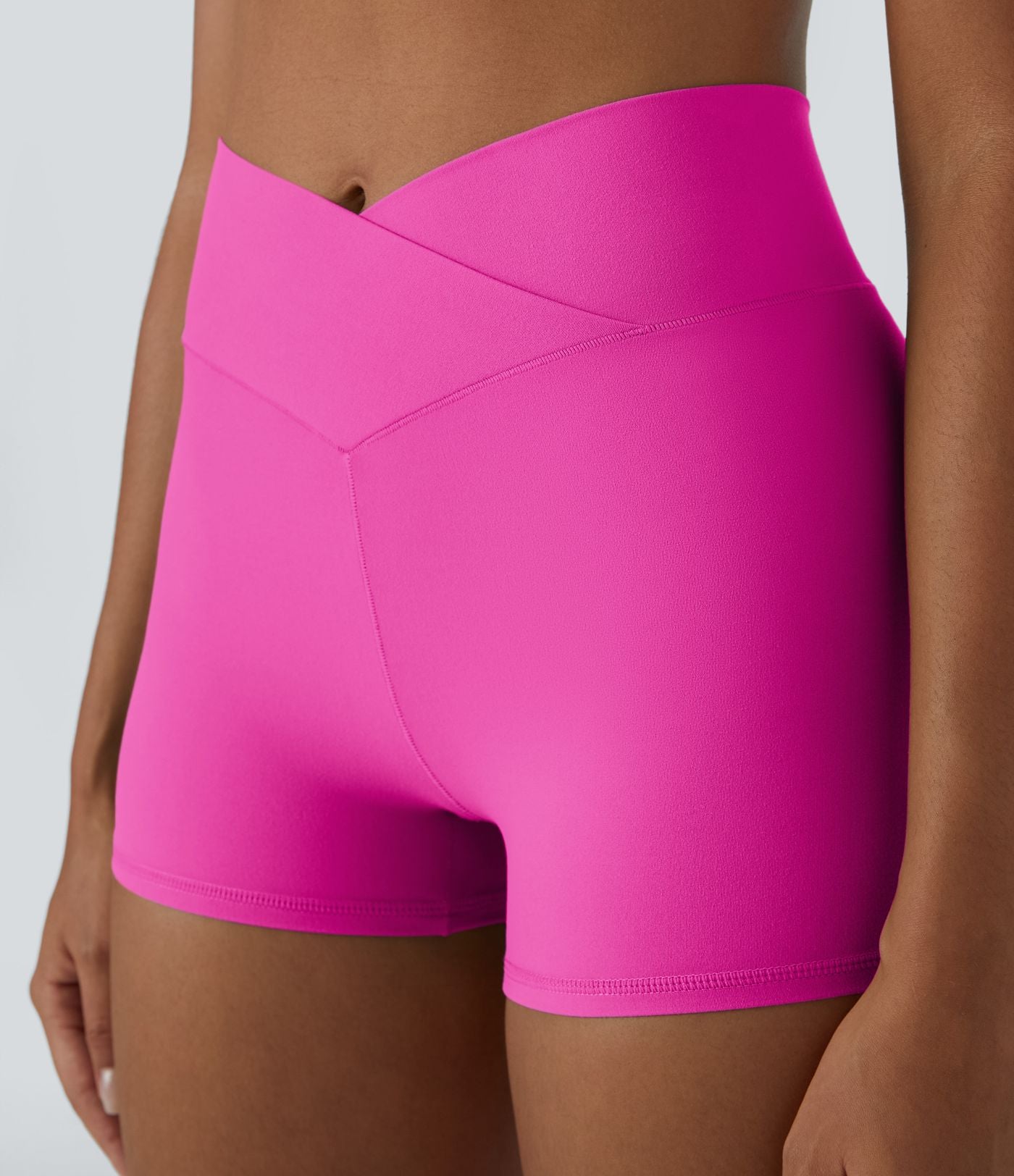 Softlyzero™ Short 7,5cm Biker Taille Haute Croisé Uni