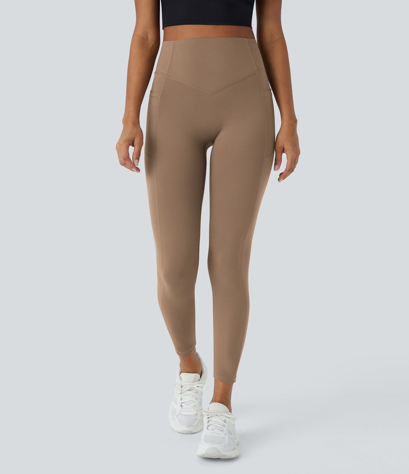 Legging d'entraînement gainant galbant taille haute avec effet scrunch et poches Halara UltraSculpt™