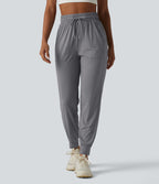 Jogging de sport taille haute cordon de serrage effet frais InstantCool UPF50+ avec poches