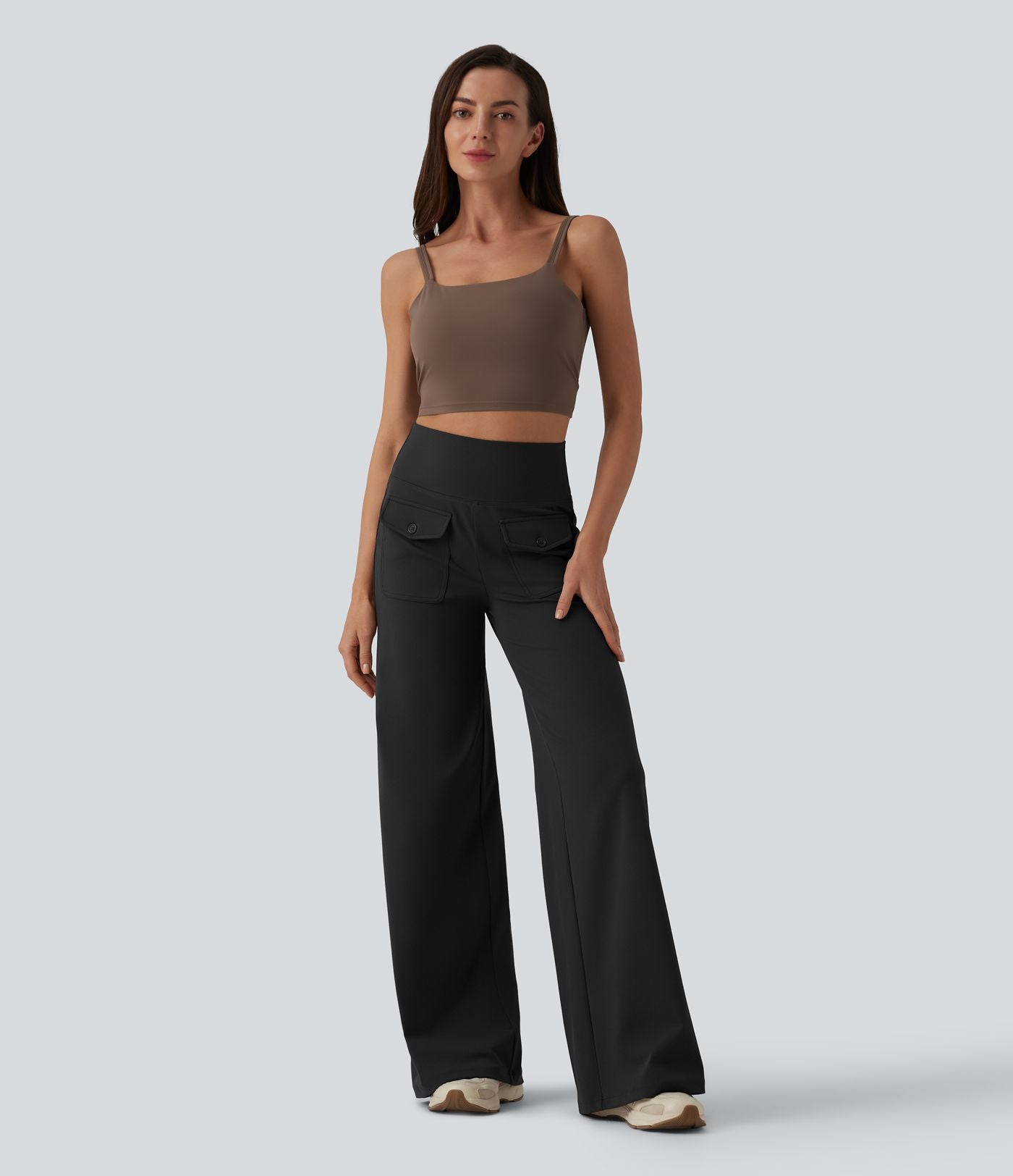 Pantalon de yoga large DayStretch gainant taille haute avec poches