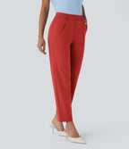 Pantalon de travail fuselé longueur cheville taille haute Halara Flex™ DayStretch avec poches