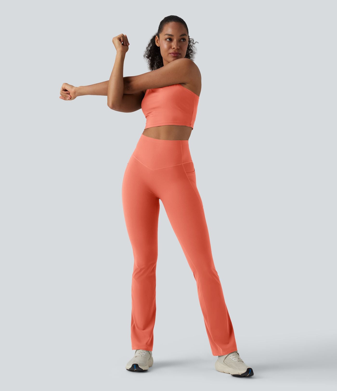 Legging de yoga bootcut Halara UltraSculpt™ taille haute push-up gainant avec poches